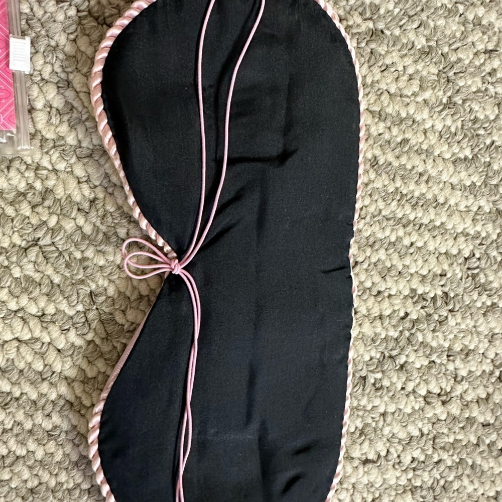 Black and Pink Sleep Mask